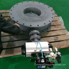 small dn80 pn16 chain wheel metal seat butterfly valve limit switch